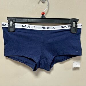 Nautica Sz S Navy Blue Boy Shorts Underwear NWT